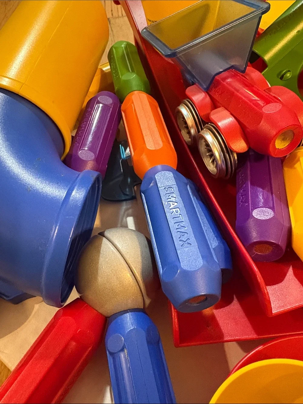 Colorful Construction Play Set for Kids - Primary Colors